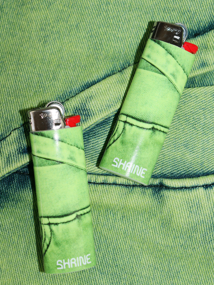 GREEN DENIM LIGHTER